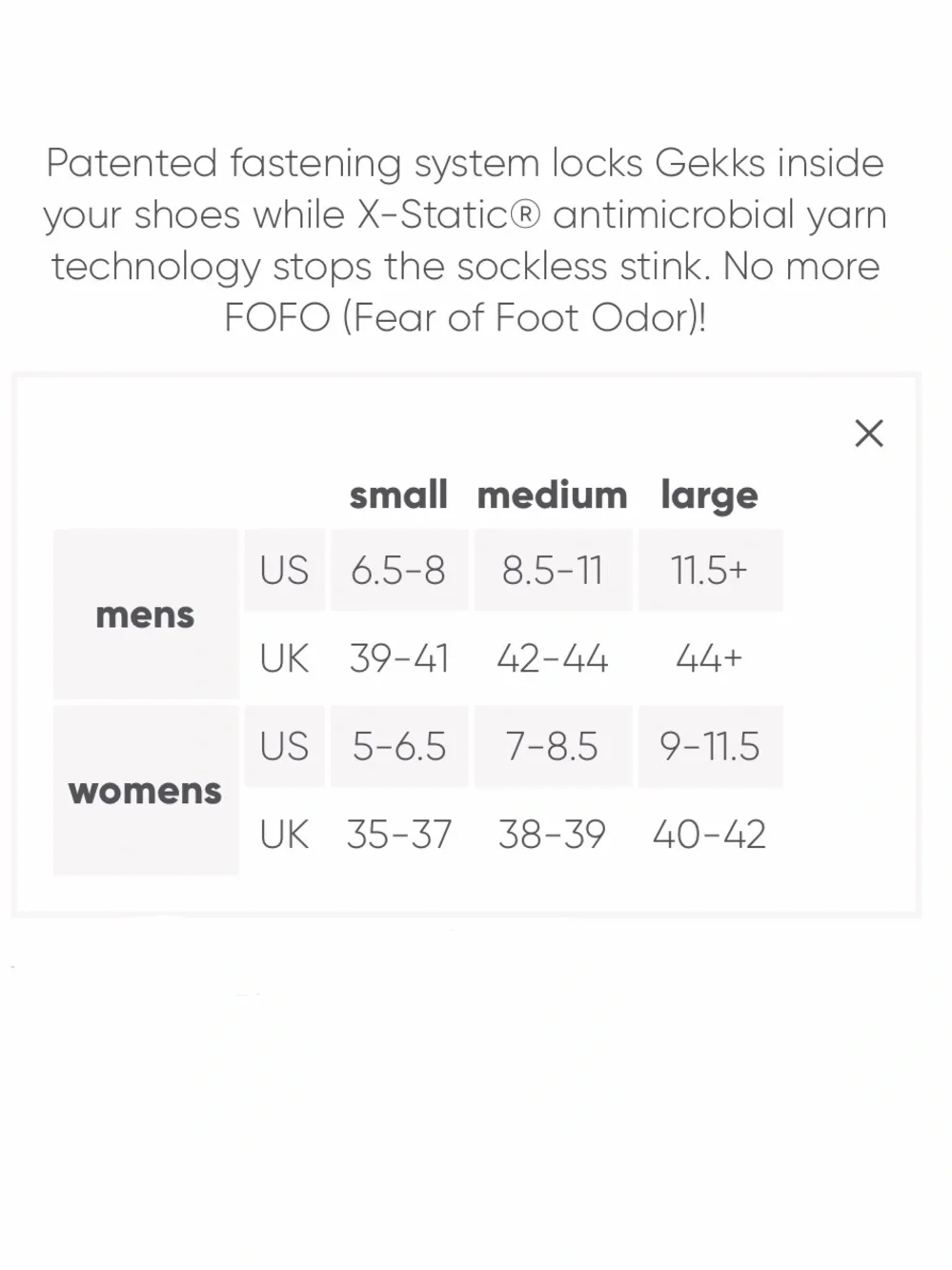 Gekks Socks That Lock Women’s Closet Pack - Small Black